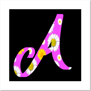 Letter A personalized custom name monogram initials Alphabet A capital letter A Posters and Art